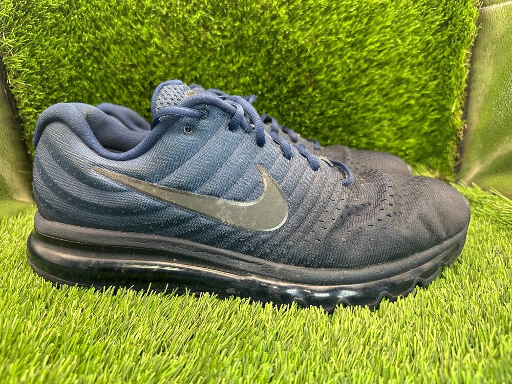 Nike Air Max 2017 849559-405 Athletic Sneaker Men's 13 Blue Mesh Sports Running